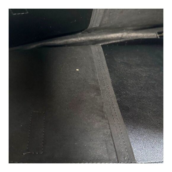 Donna KaranTwo Tone Black Tote Bag Purse Large NEW Dual Texture Design & Handles - Picture 9 of 10